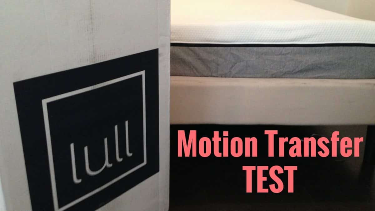 Lull Mattress Motion Transfer Test