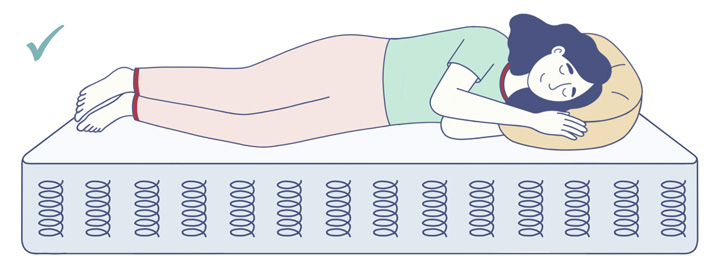 Side Sleeper On An Innerspring Mattress