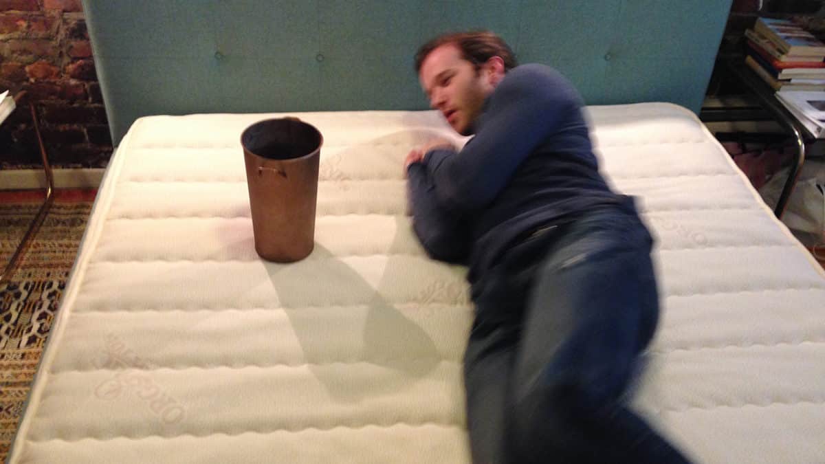 PlushBeds Botanical Bliss Mattress Motion Transfer Test