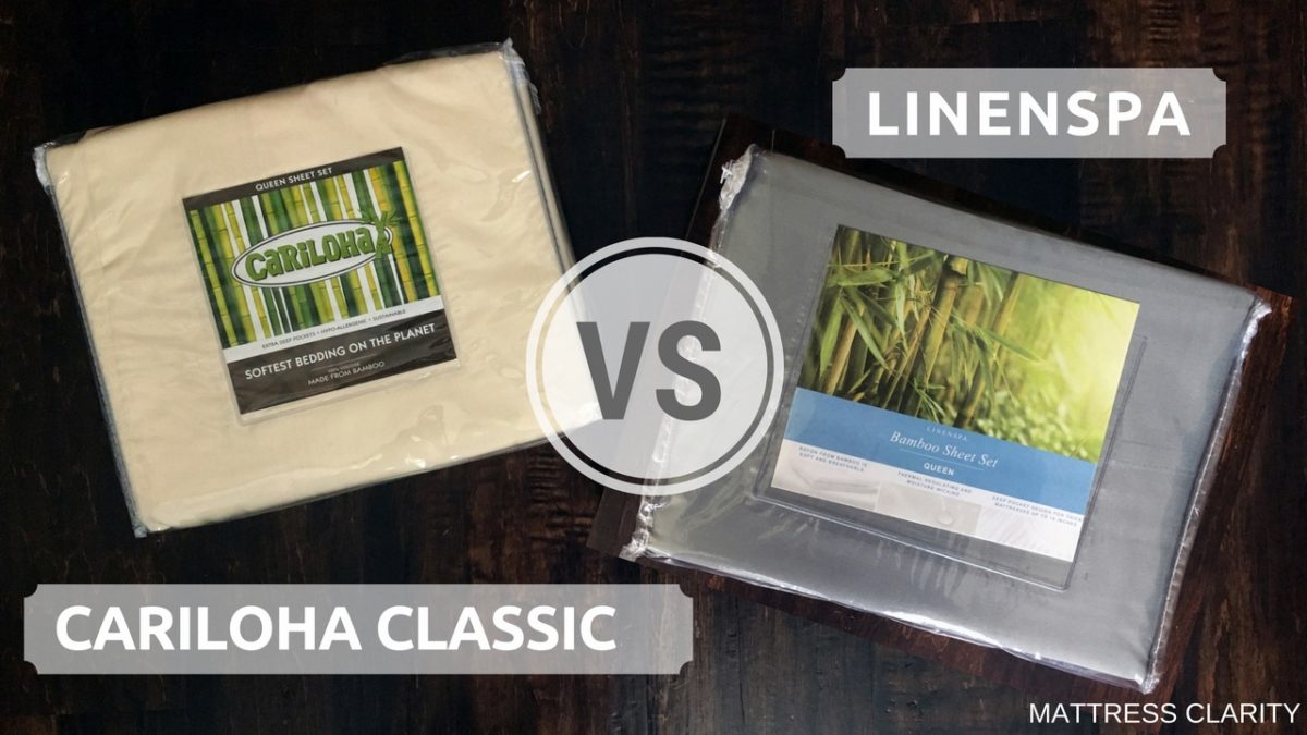 Bamboo Bed Sheets: Cariloha Classic VS Linenspa