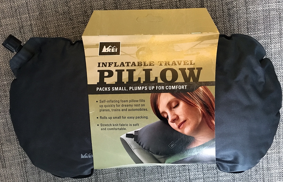 self inflating travel pillow