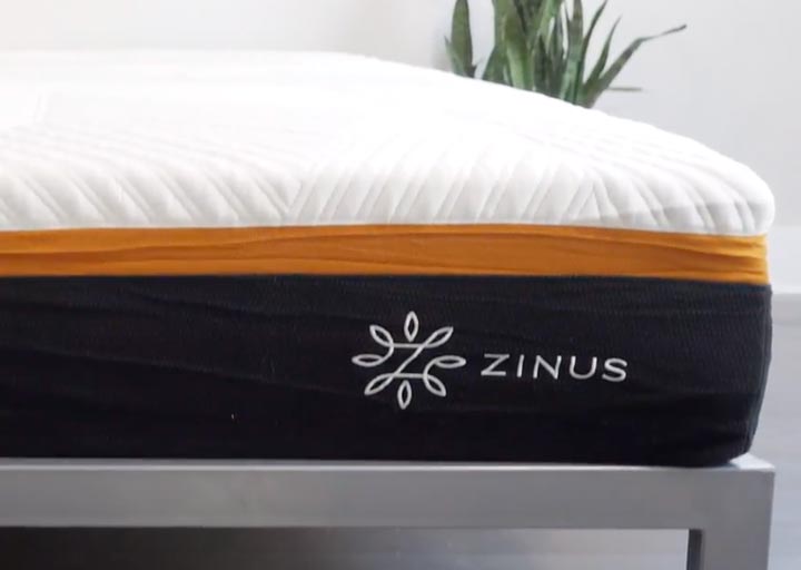 Green Tea Cooling Swirl Memory Foam Hybrid Mattress | Zinus