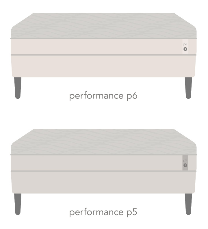 řada Sleep Number Performance P5 a p6