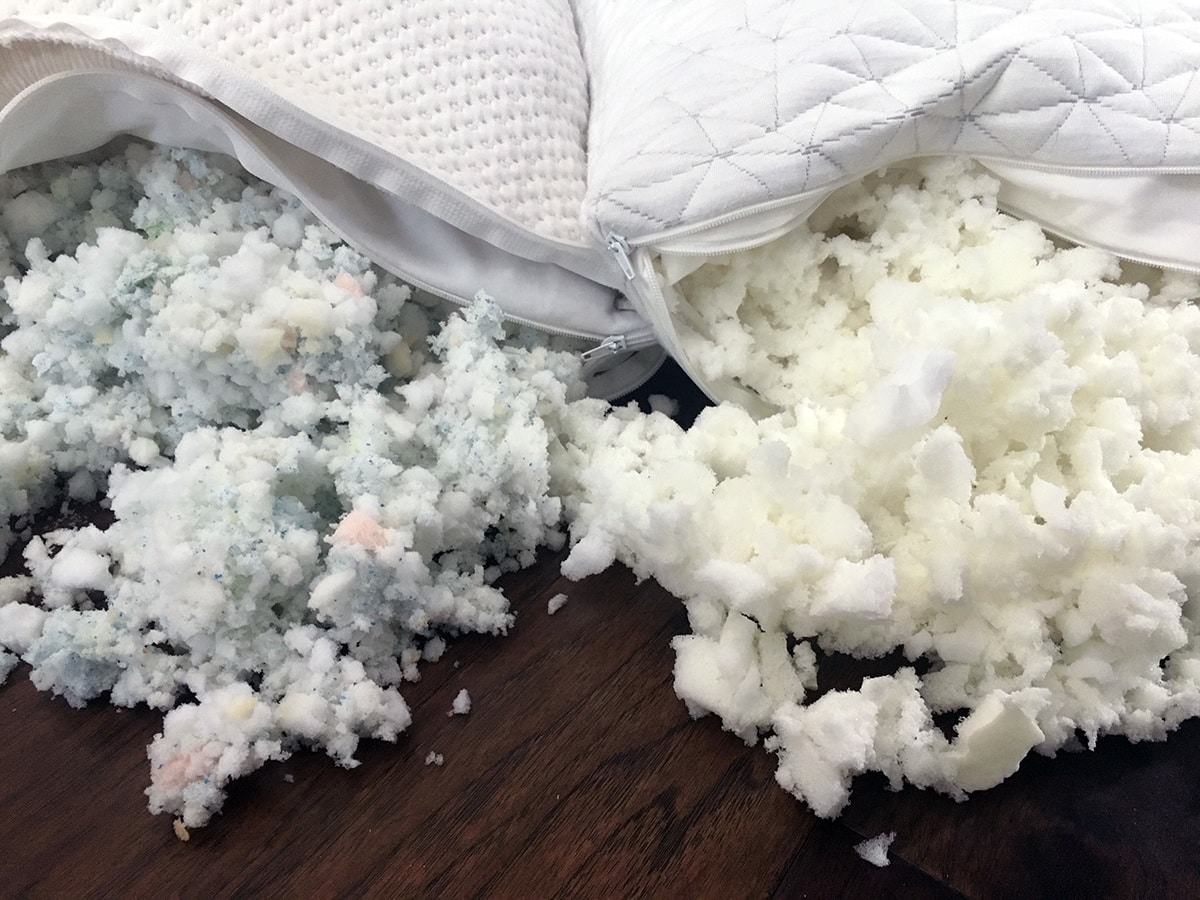 Adjustable Shredded Foam Pillow: Coop Home Goods VS. Snuggle-Ped