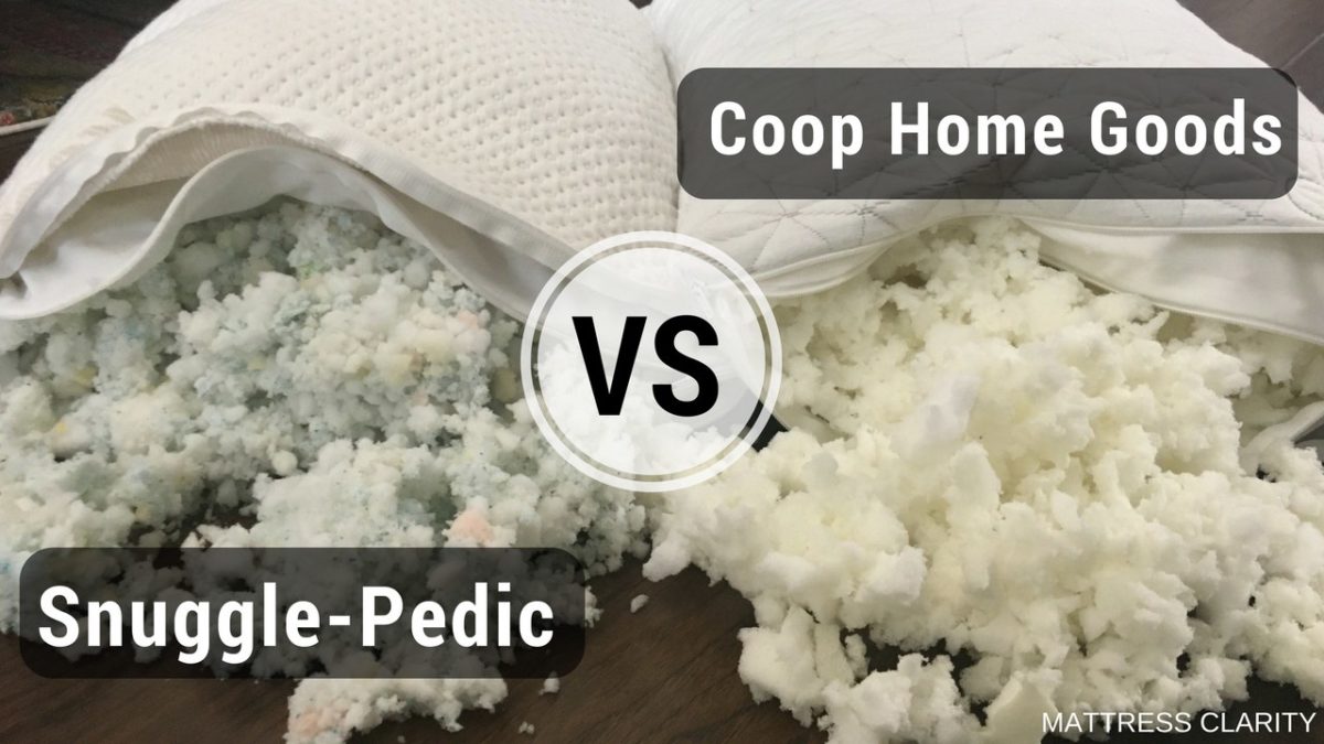 Pillow Reviews: Snuggle-Pedic vs. Coop Sleep Goods (2024) - Mattress Clarity