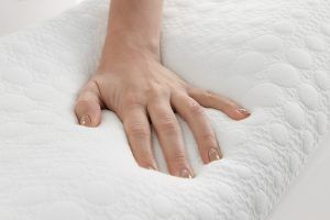 memory foam pillow feel demonstration