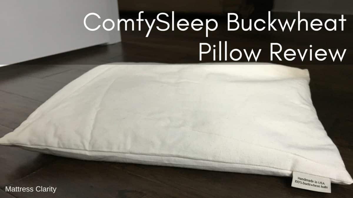 ComfySleep Buckwheat Hull Pillow Standard/Twin Made in USA - 20x26