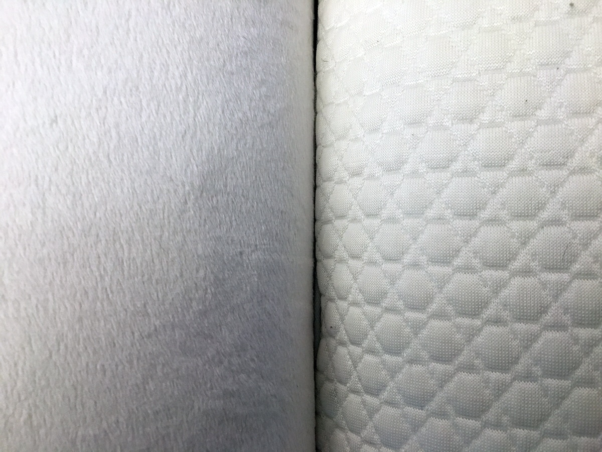 Classic Brands Conforma vs Bear Pillow close up
