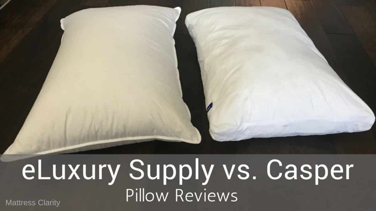 eLuxury Supply vs Casper Pillow Comparison (2024) Mattress Clarity