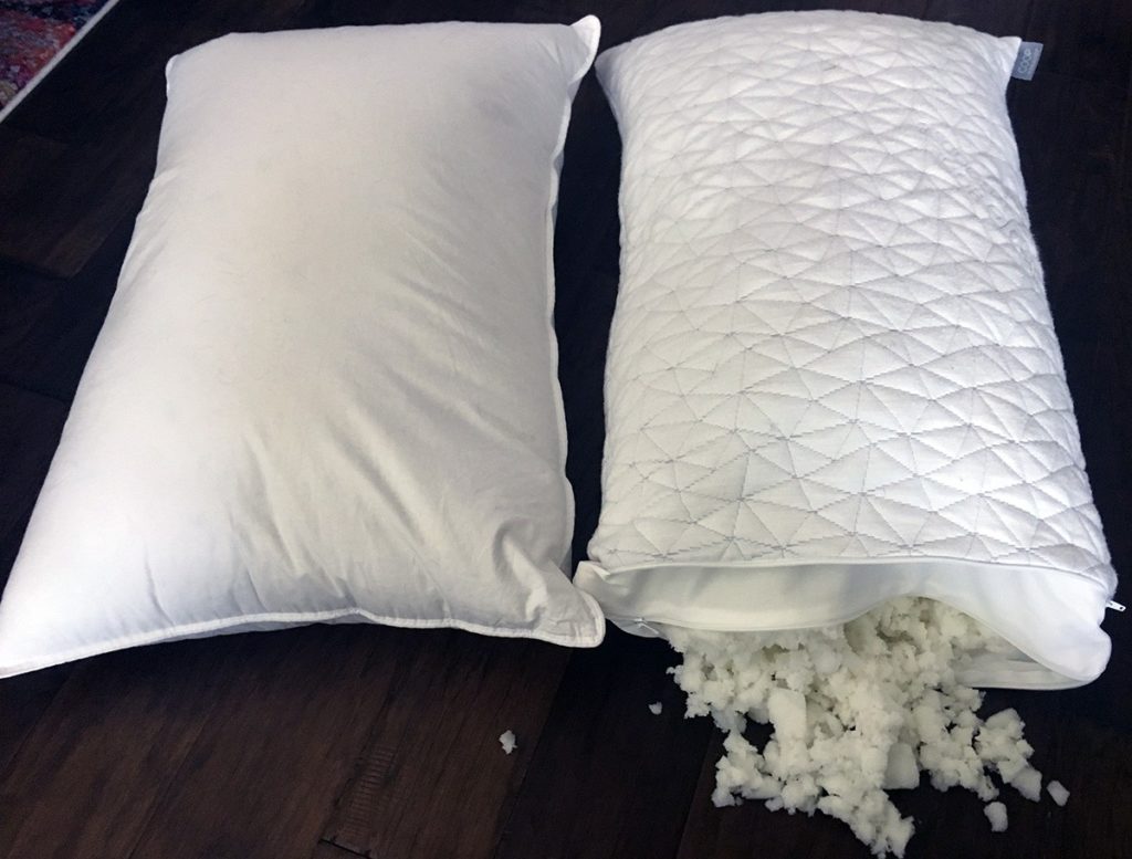 eLuxury Supply vs Coop Sleep Goods Pillow Mattress Clarity