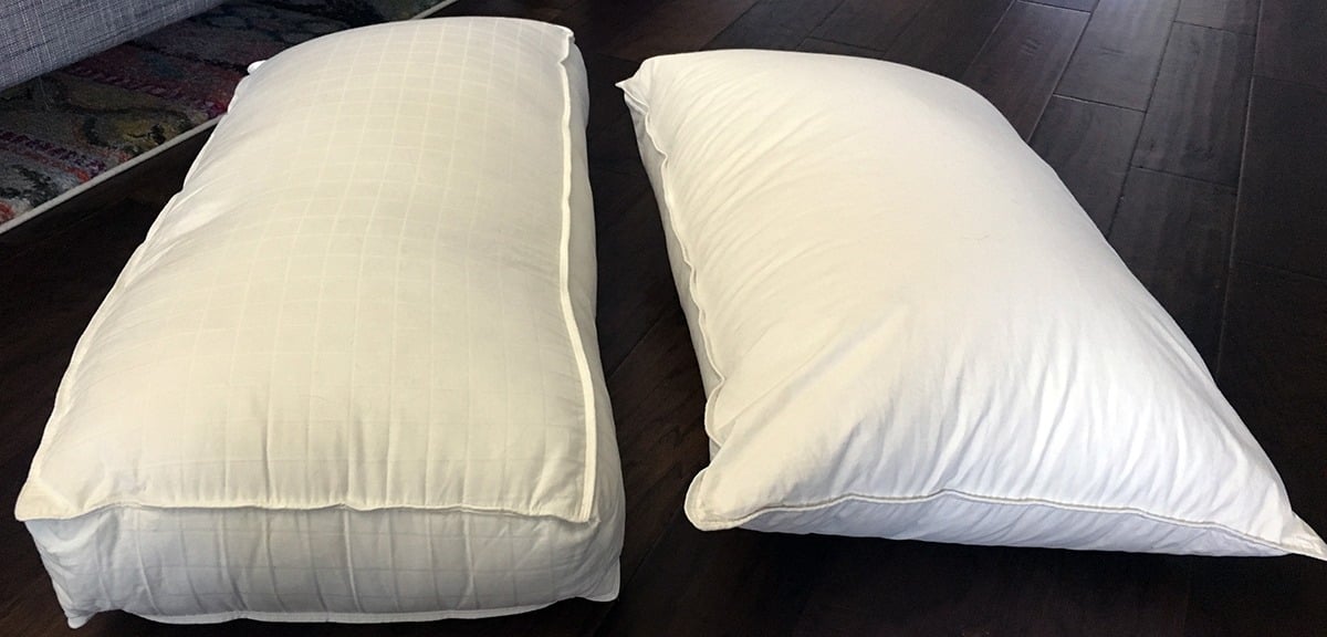 Beyond Down Gel Fiber vs eLuxury Supply Pillow review