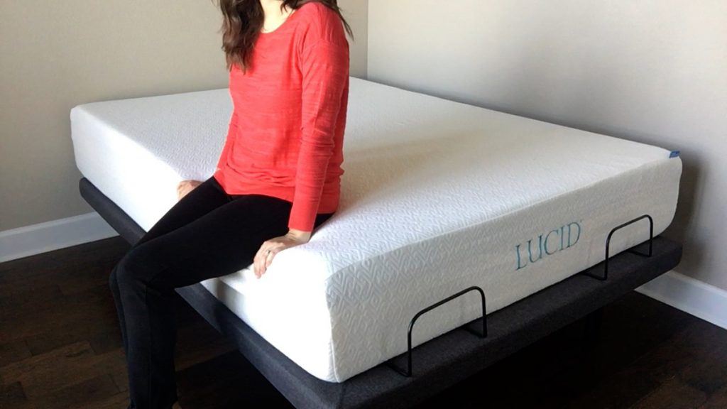Lucid L300 Adjustable Bed Base with Mattress