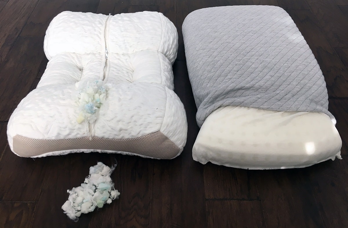 SpineAlign vs Leesa Pillow construction