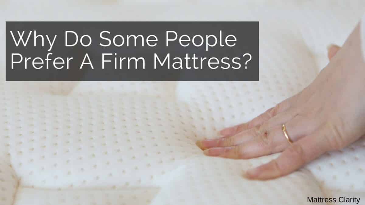 benefits of sleeping on a firm mattress
