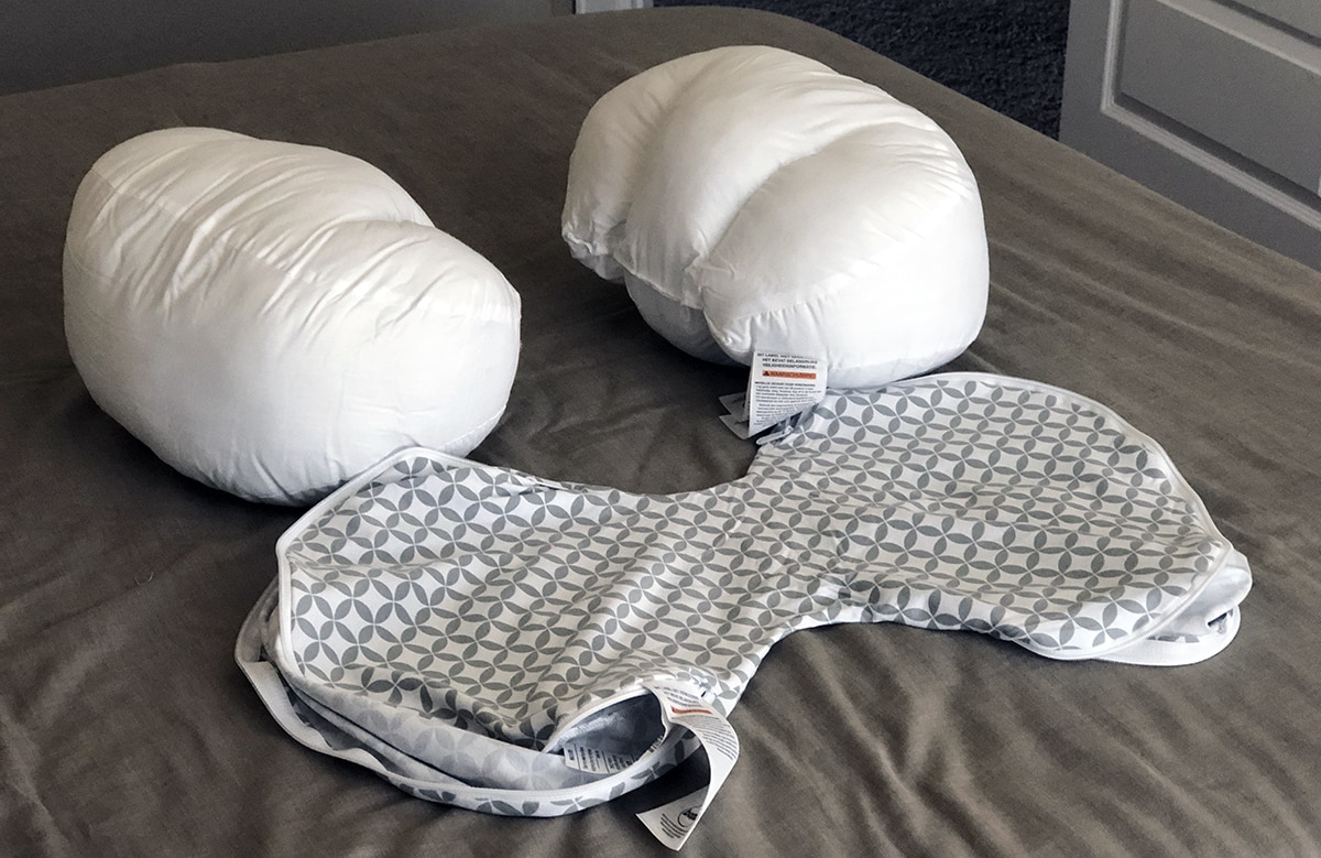 Boppy side sleeper pregnancy pillow construction