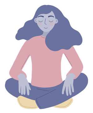 Woman meditating