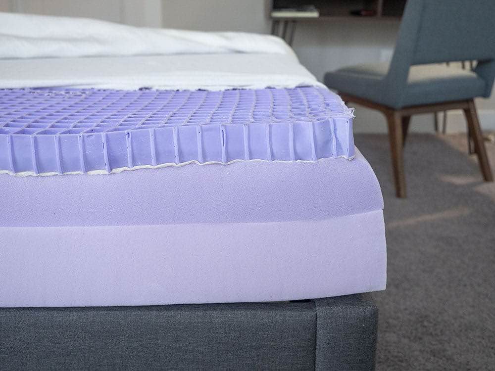 purple mattress layers