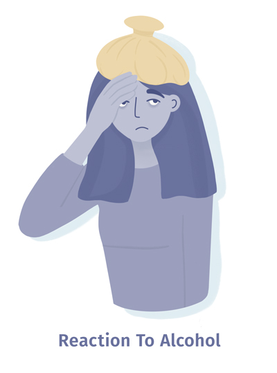 alcohol sensitivity because of lack of sleep