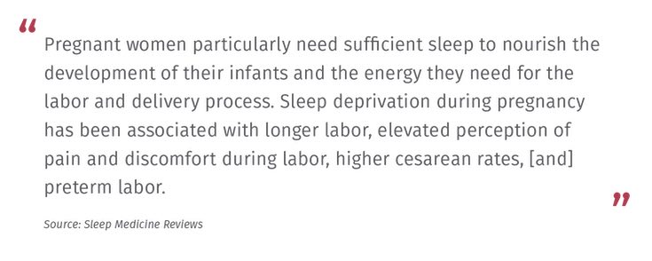 Pregnant women need sufficient sleep 