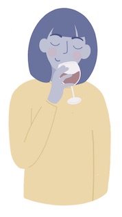 woman drinking alcohol