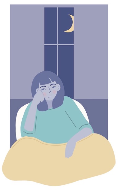 woman experiencing insomnia