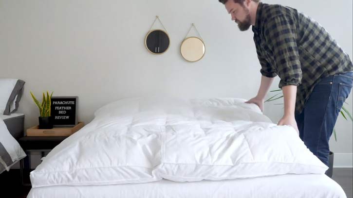 Parachute Down Feather Bed Review - A 