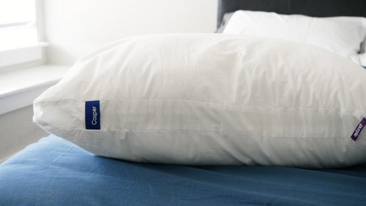 caper pillow vs. purple plush pillow - Casper cotton cover