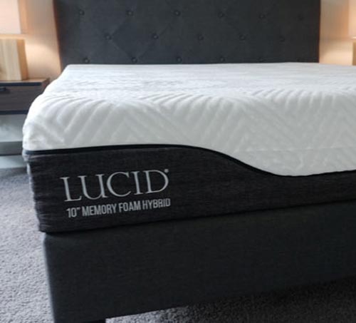 Lucid Memory Foam Hybrid Mattress, King Bed Memory Foam Hybrid Mattress
