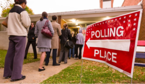 Lifestyle News Voting at polling place
