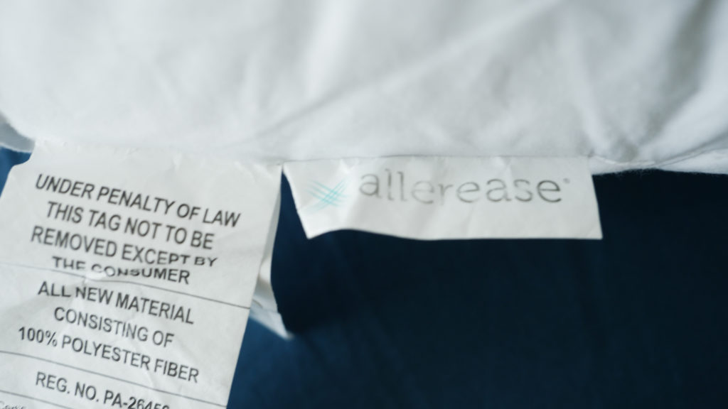 AllerEase Hypoallergenic Cotton Body Pillow Materials