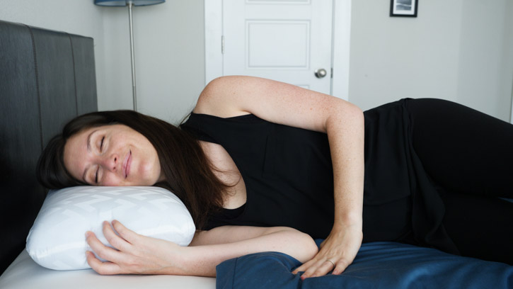 l shaped side sleeper pillow