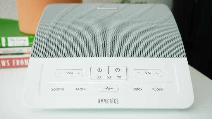 HoMedics Deep Sleep Sound Machine has four white noise options