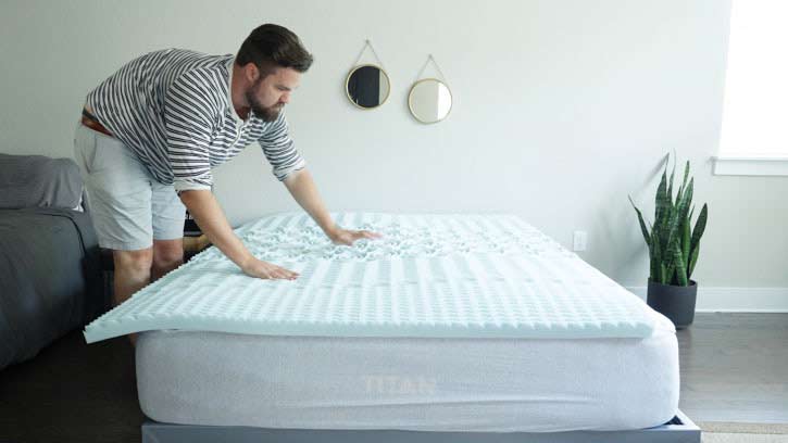 lucid 5 zone mattress topper