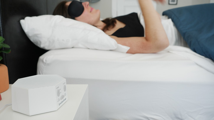 'LectroFan Classic White Noise Machine should be used at a responsible volume overnight