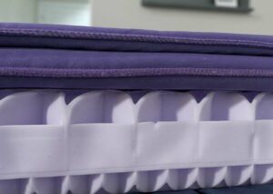 A close up image of the inside of the Purple Pillow
