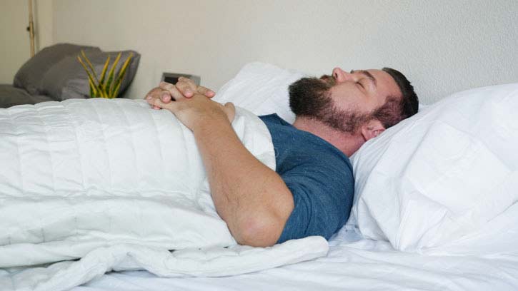 Sleeping Under The Cushion Lab Weighted Blanket