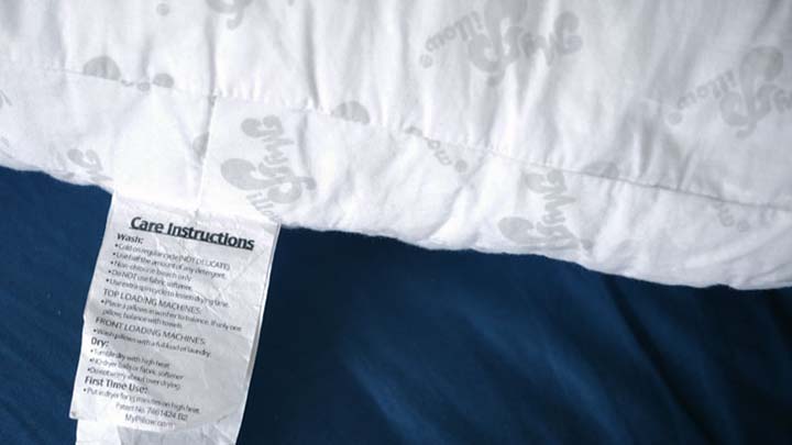 MyPillow Premium Review - care instructions