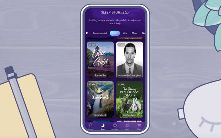 The best sleep app for meditation - Calm App
