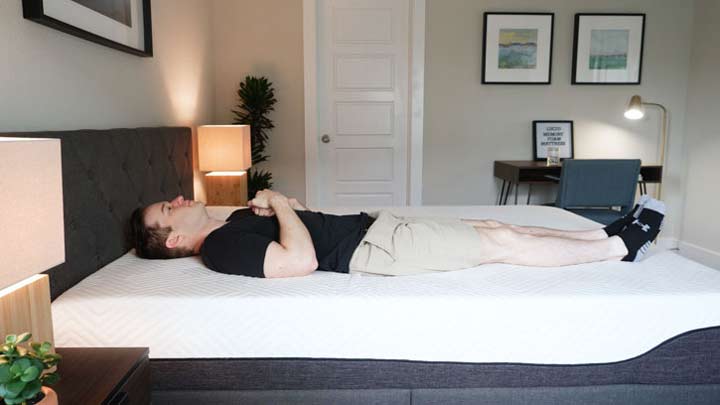 Lucid Mattress - Back Sleeping