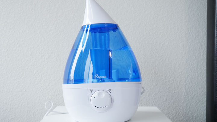 Key features of the Crane Drop Ultrasonic Cool Mist Humidifier 