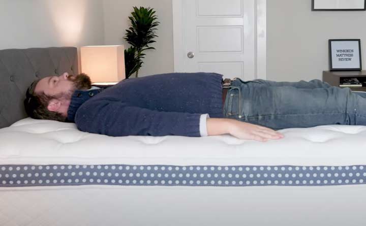 WinkBeds Mattress - Back Sleeping