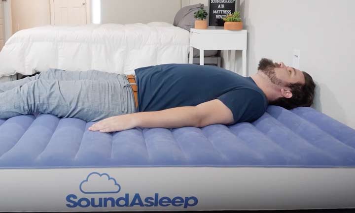 SoundAsleep Air Mattress - Back Sleeping