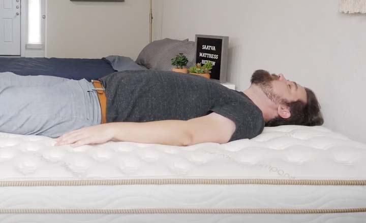 Saatva Mattress - Back Sleeping Saatva Mattress - Back Sleeping