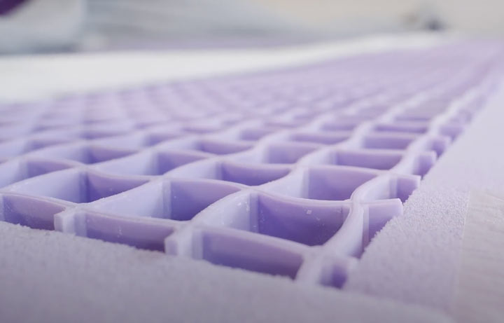 Purple Hybrid Premier Mattress's Gel Flex grid