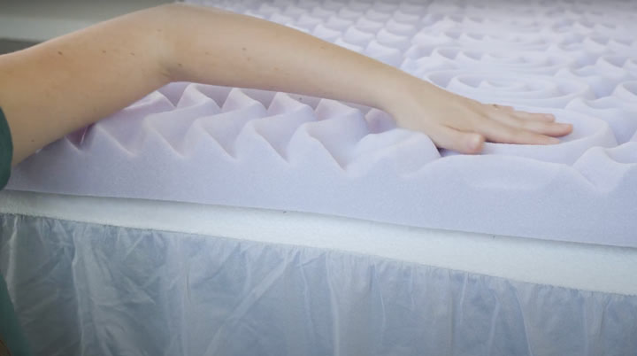 lucid lavender mattress topper construction