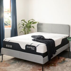 Serta iComfort CF3000 mattress on gray bed frame