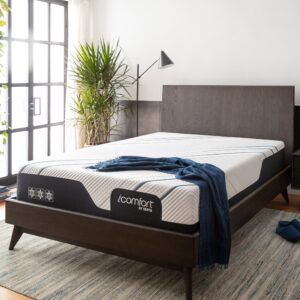 Serta iComfort CF4000 mattress on wooden bed frame