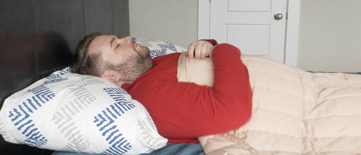 Casper Weighted Blanket Sleeping