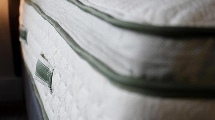 A close-up of the Avocado mattress cover.