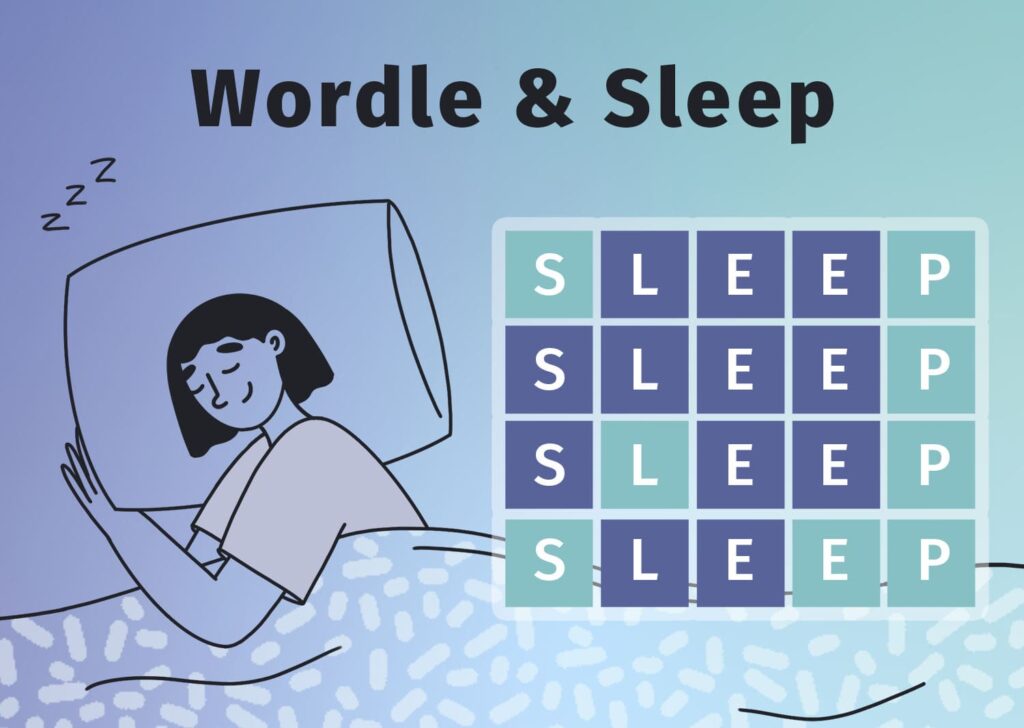 woman sleeping and wordle